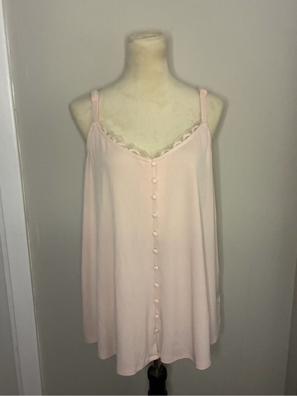 Torrid Lace Trim Button Front Camisole